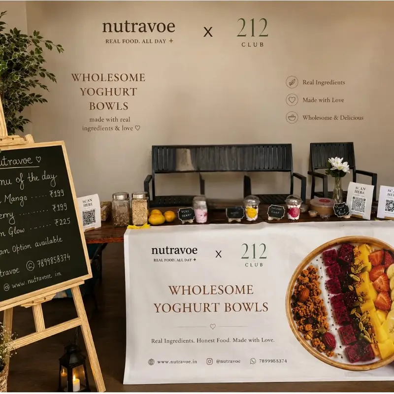 Nutravoe at a Bangalore gym, studio, or brand event