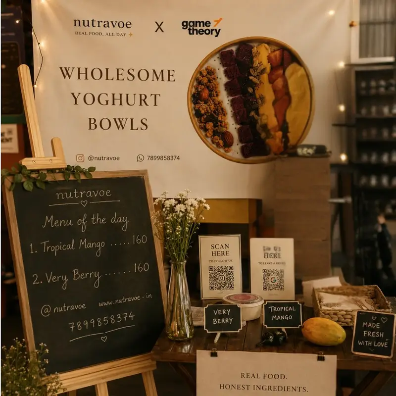 Nutravoe at a Bangalore gym, studio, or brand event